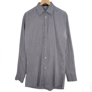 Versace Men's Long Sleeve Casual Button Down Dress Shirt Size L